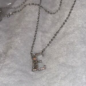 Beautiful Silver Initial Necklace